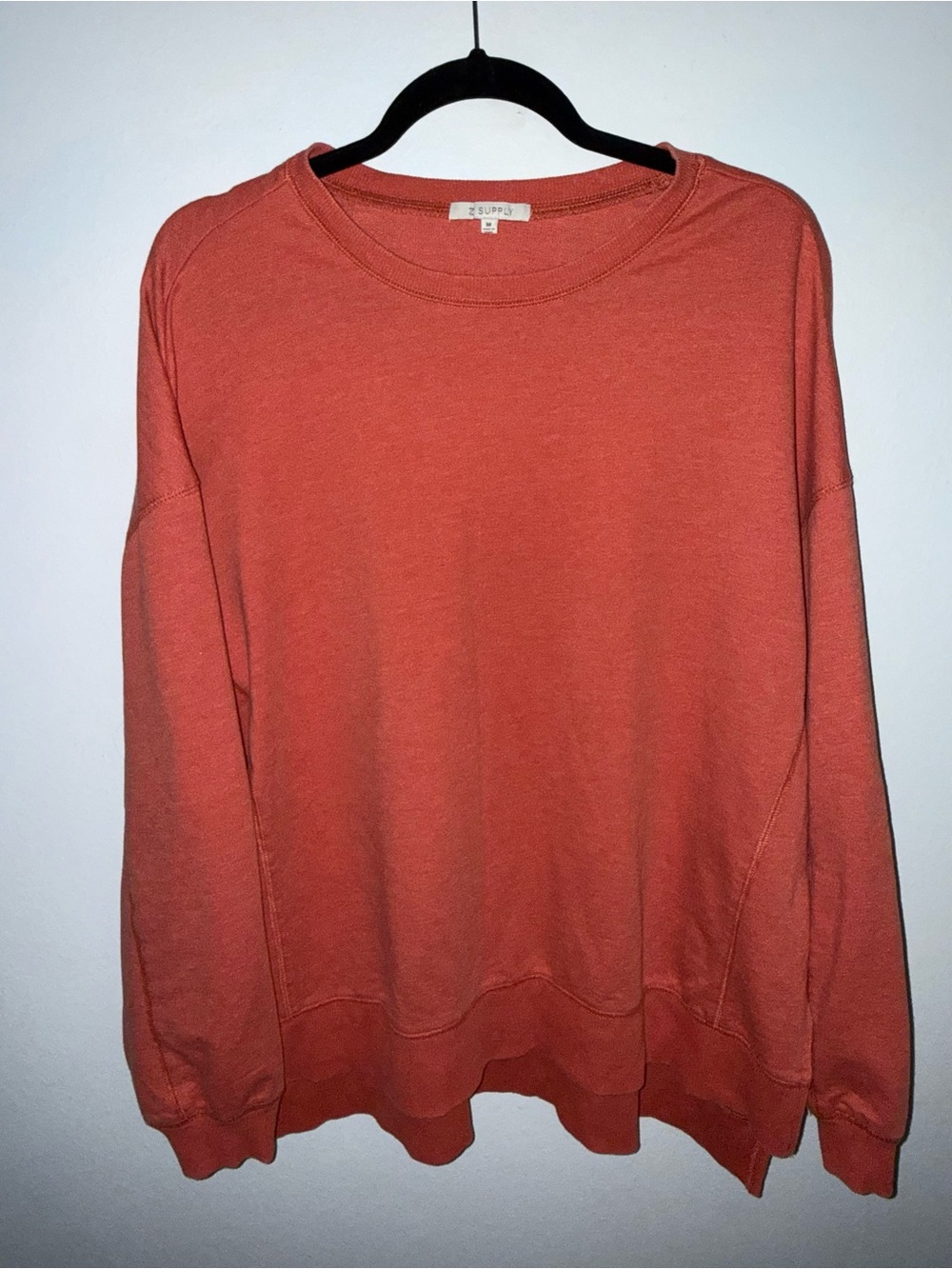Z Supply Weekender Sweater oversize M medium orange fall Halloween